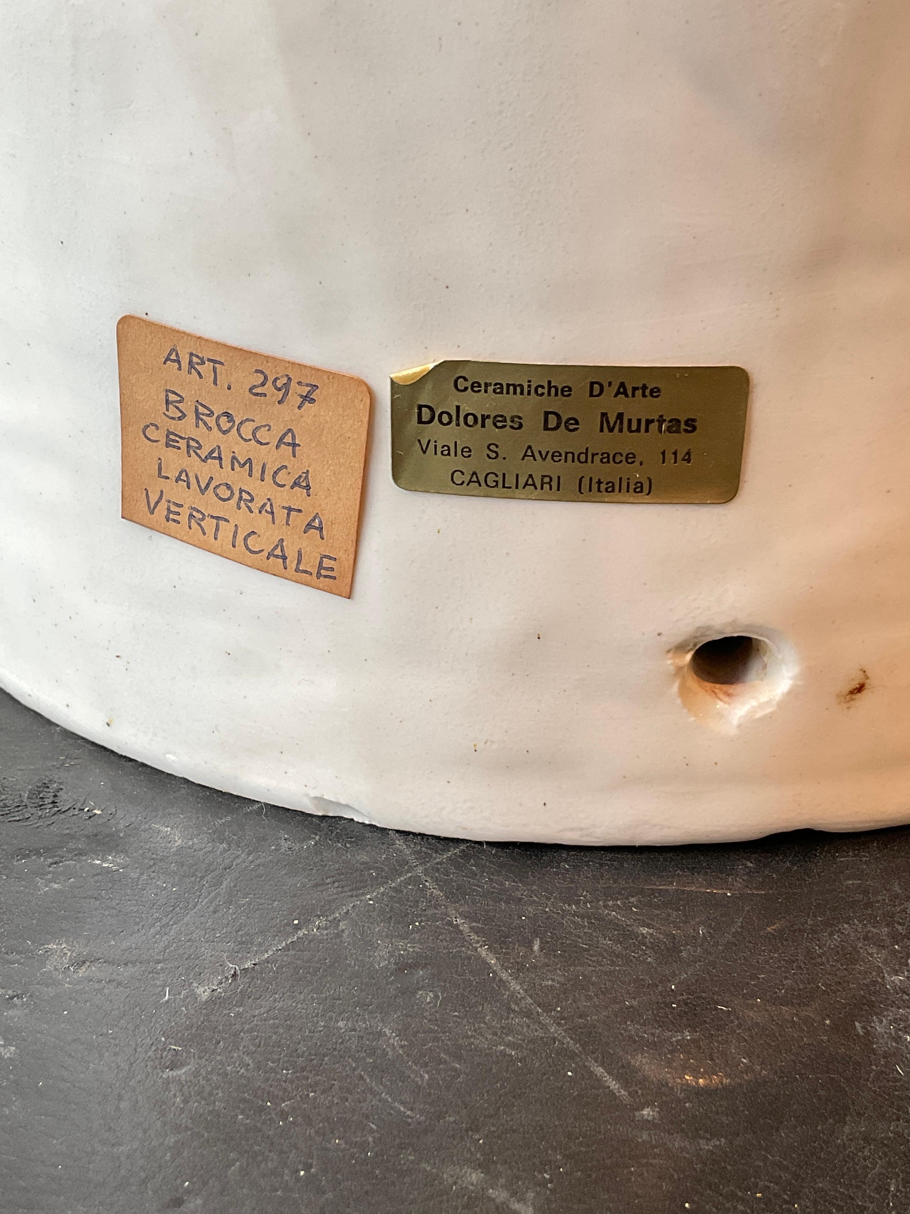 Delores De Murtas Base de Lámpara de Cerámica Blanca Floral Cerámico en venta