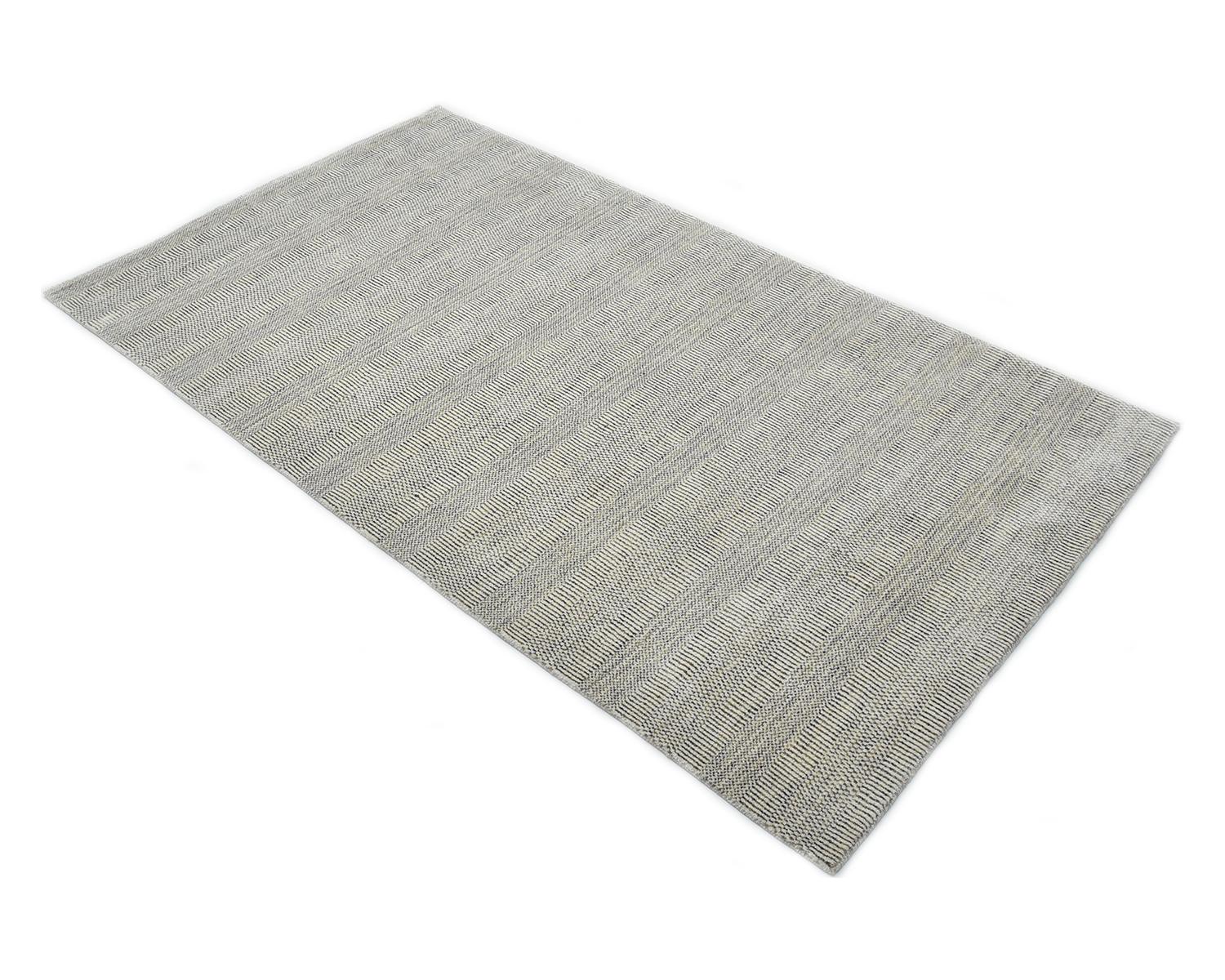 Deloris, Contemporary Solid Handmade Area Rug, Oat For Sale 1