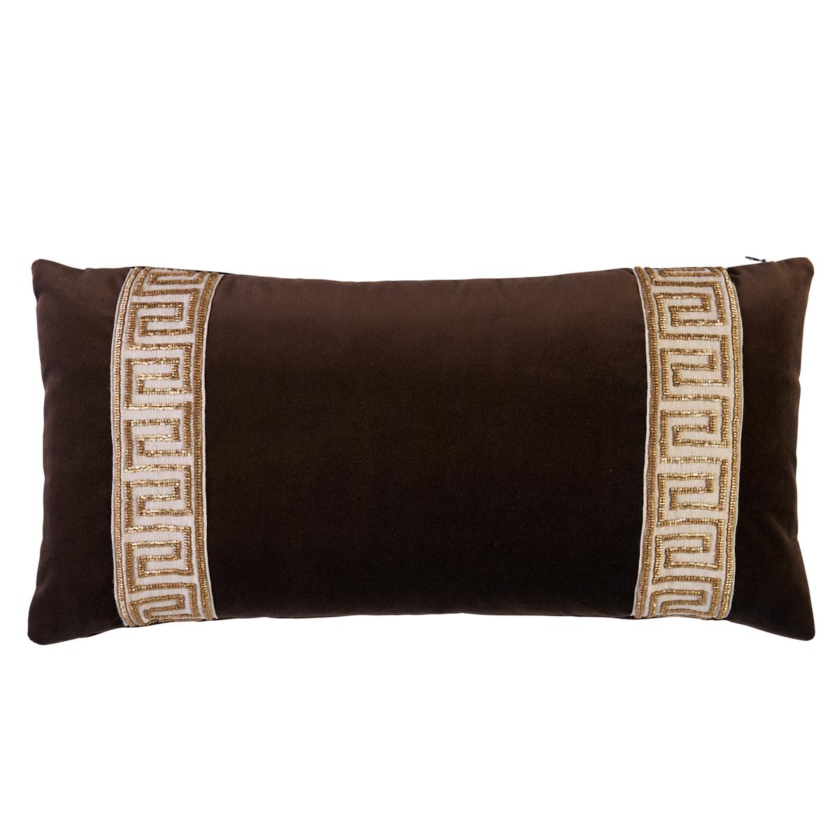 Delphi Beaded Tape Pillow 24" For Sale