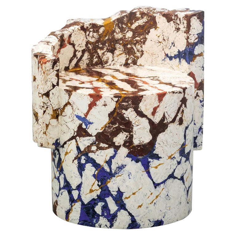 Roberto Sironi Delphi chair in <i></noscript>marmo di Rima</i>, 2020