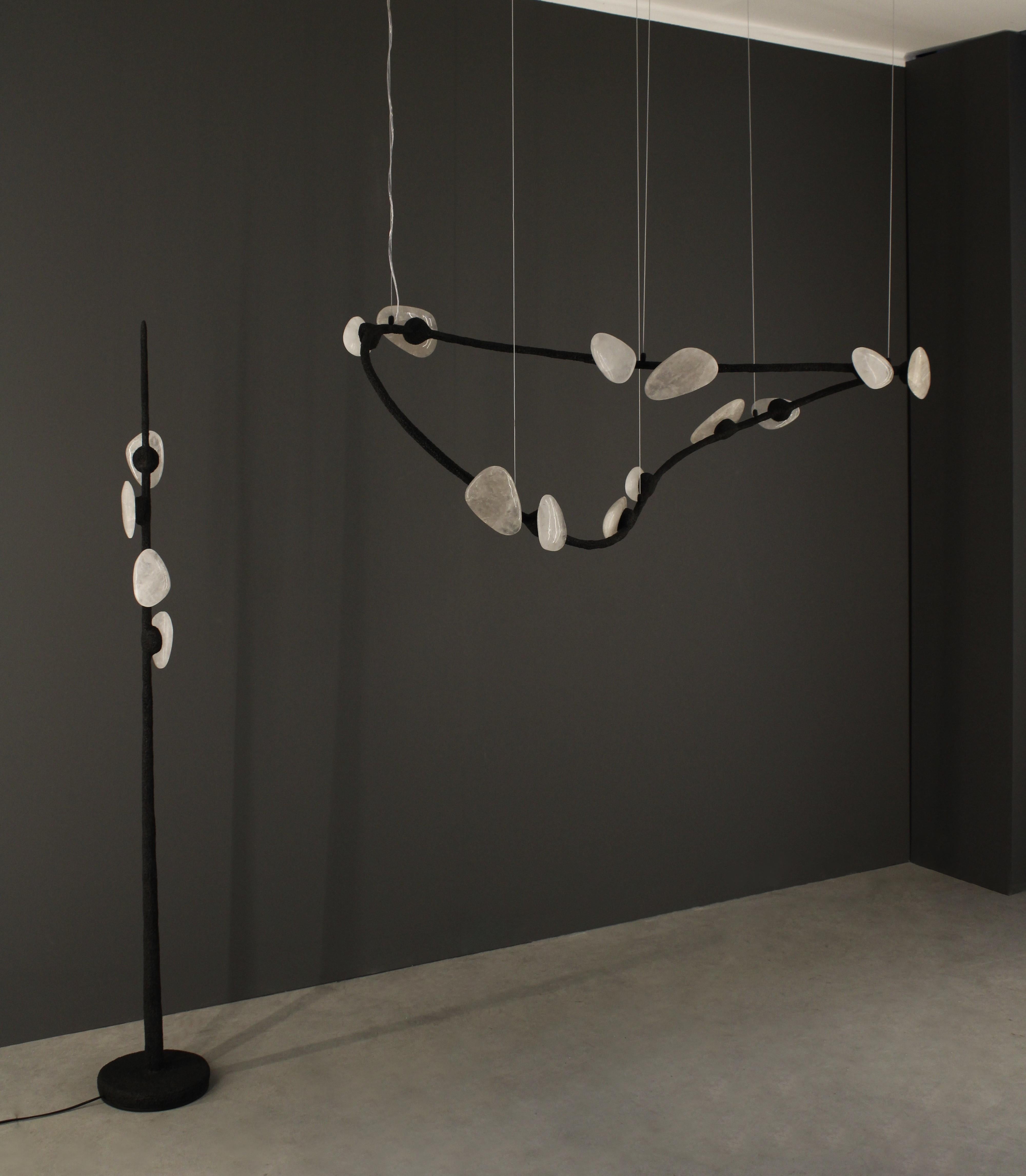 Art déco Lampadaire Delphi par Aver en vente