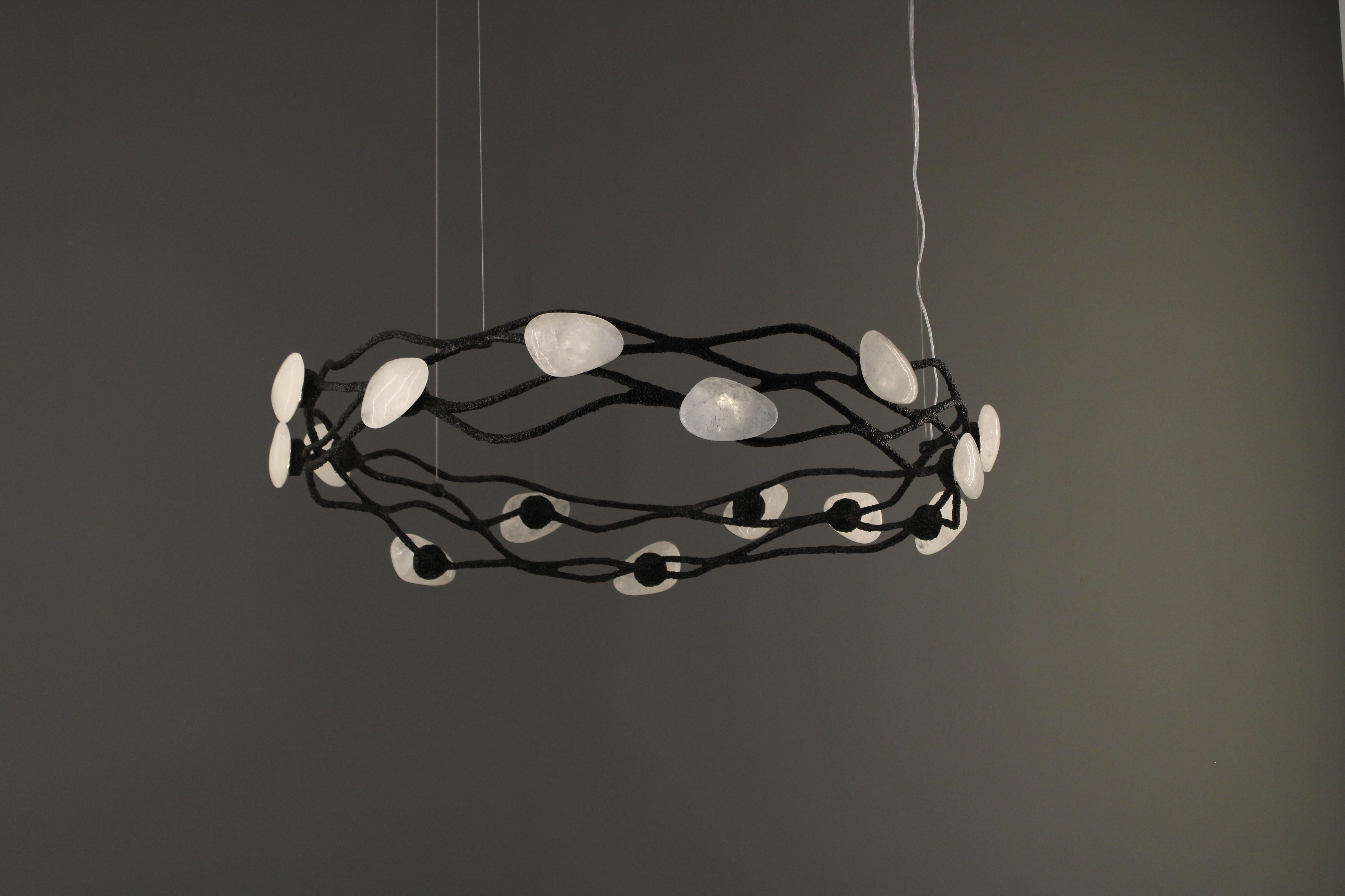 Art Deco Delphi VI Pendant Lamp by Aver For Sale