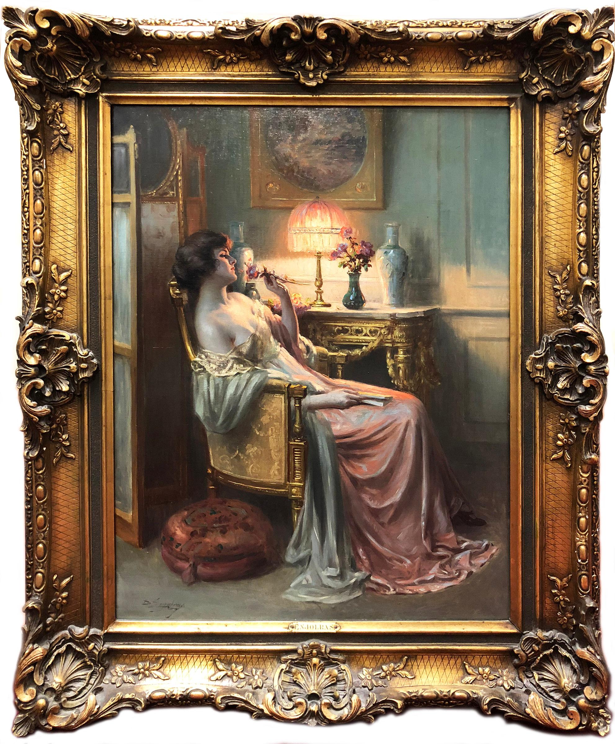 Nel boudoir - Painting di Delphin Enjolras