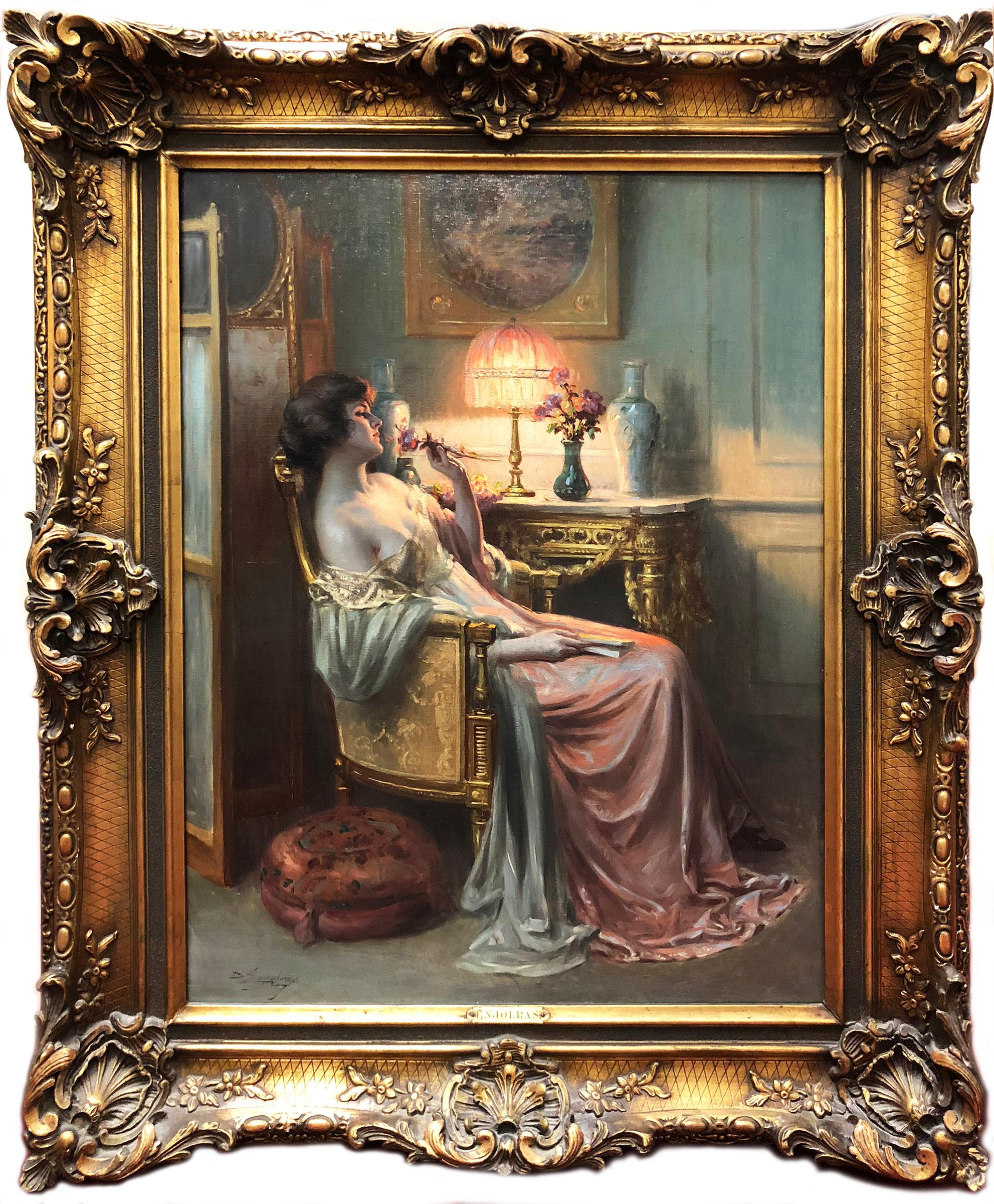 Boudoir im Boudoir-Stil – Painting von Delphin Enjolras