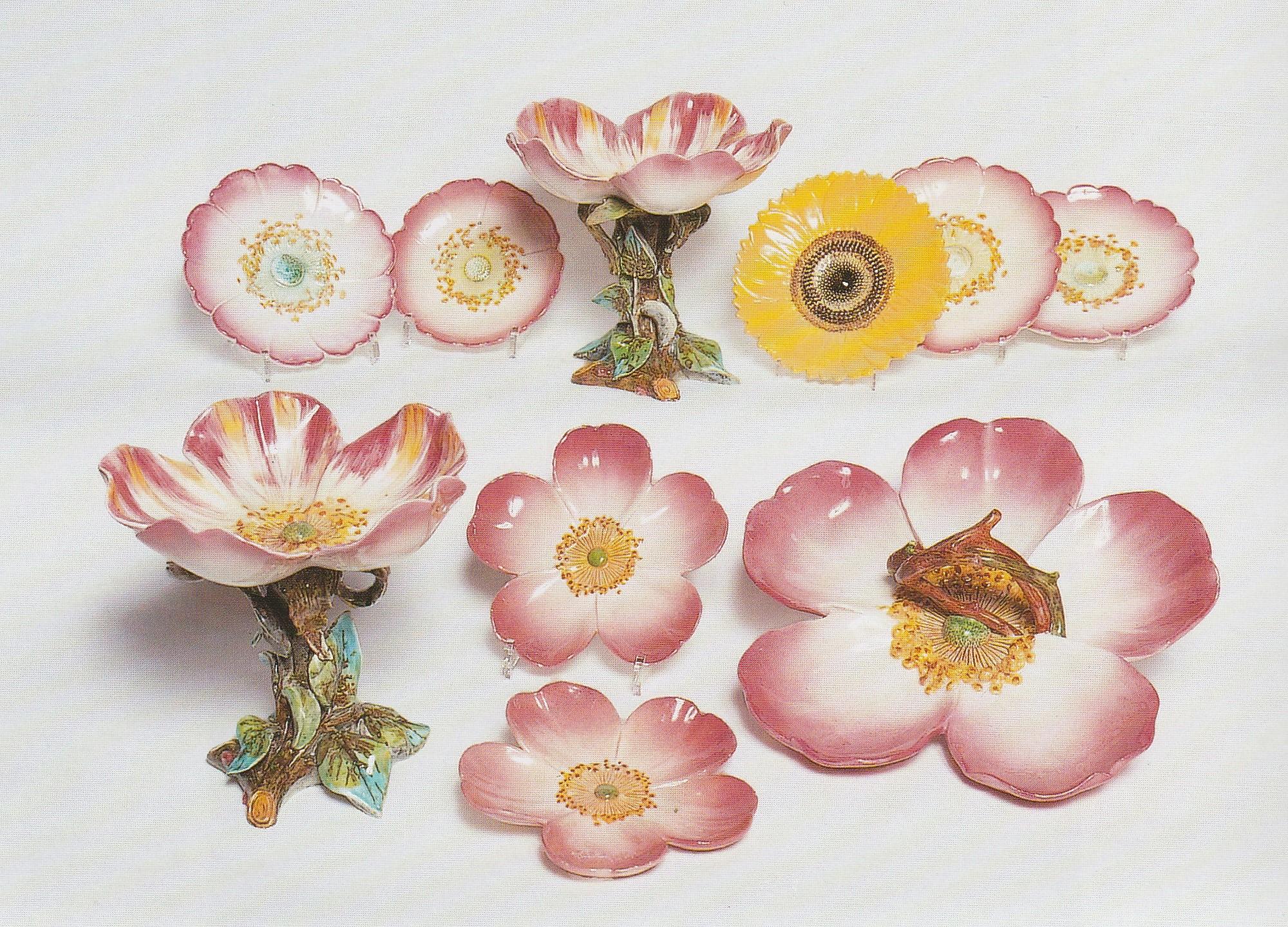 Delphin Massier Blumen-Wandständer, Vallauris, spätes 19. Jahrhundert im Zustand „Gut“ im Angebot in Saint-Amans-des-Cots, FR