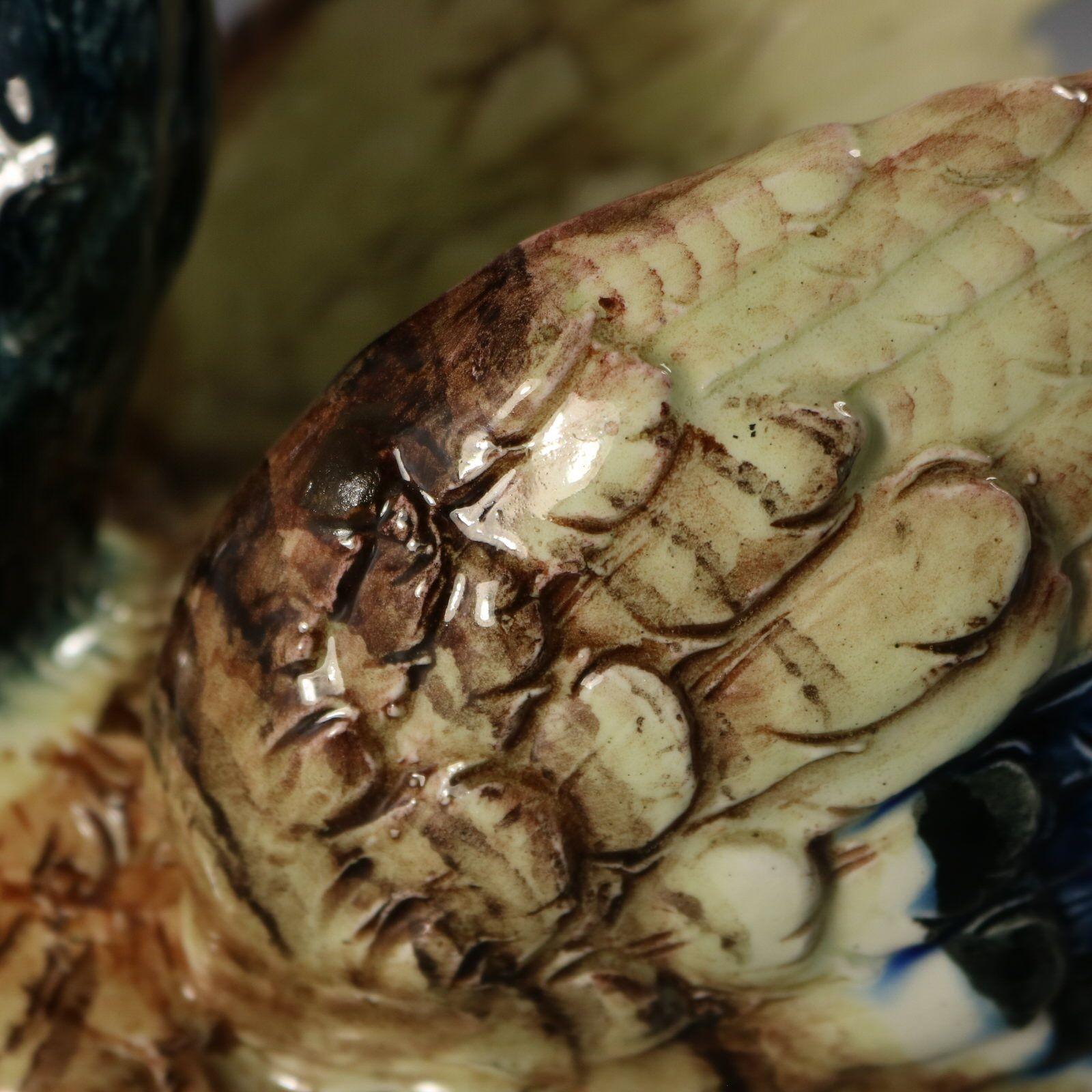 Fioriera in maiolica Delphin Massier con anatra reale in vendita 9