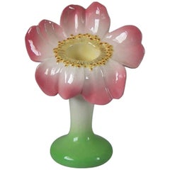 Delphin Massier Majolica Poppy Posy Vase