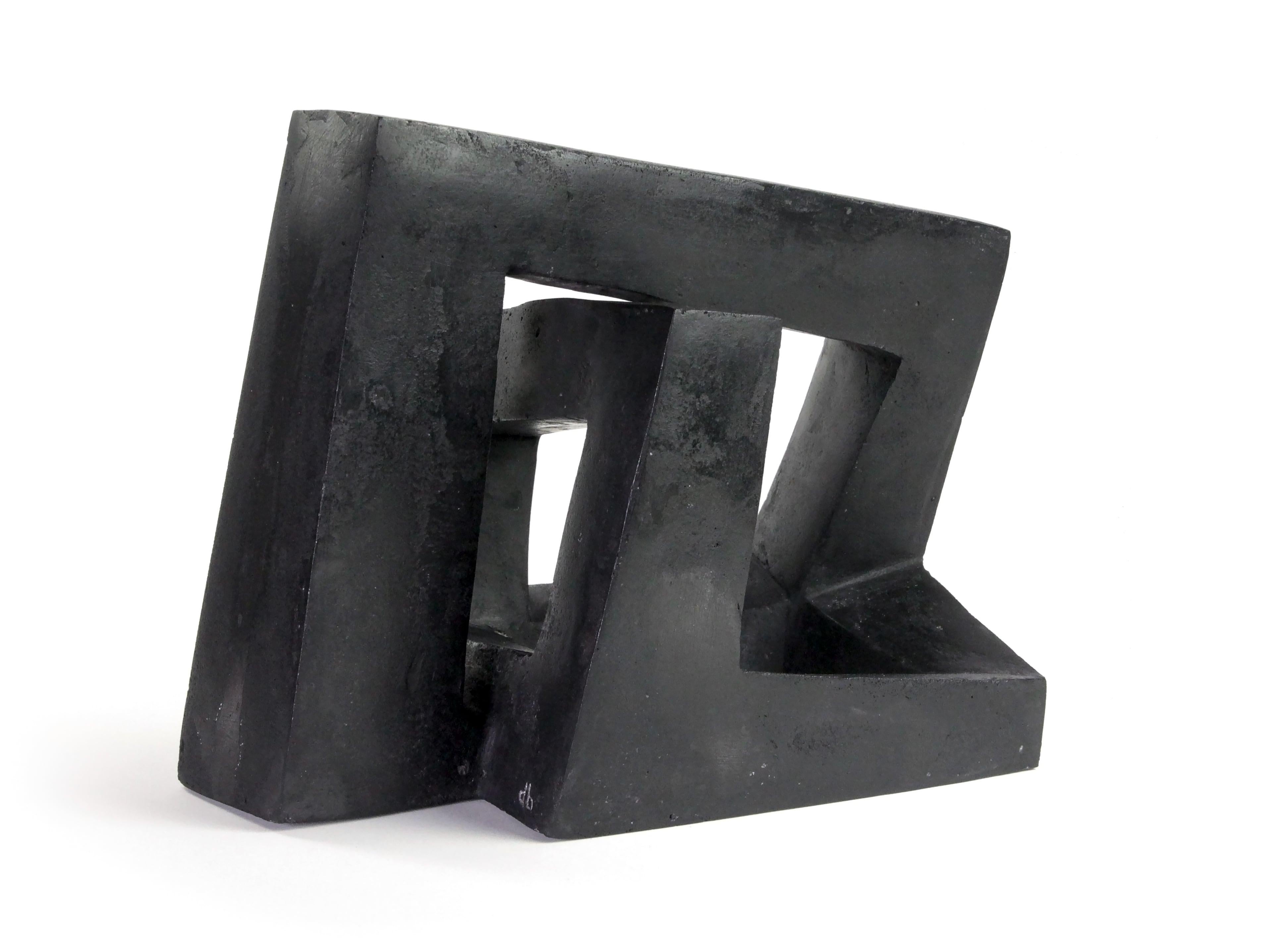 black abstract sculpture