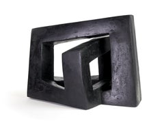 Arch by Delphine Brabant - Abstract Concrete Sculpture, black