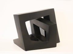 Arch by Delphine Brabant - Abstract Resin Sculpture, black