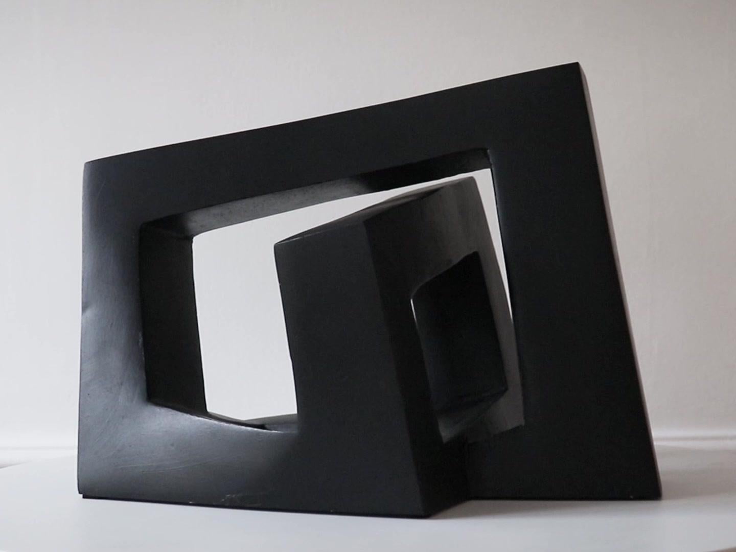 Arch by Delphine Brabant - Plaster sculpture, geometrical artwork, white For Sale 10