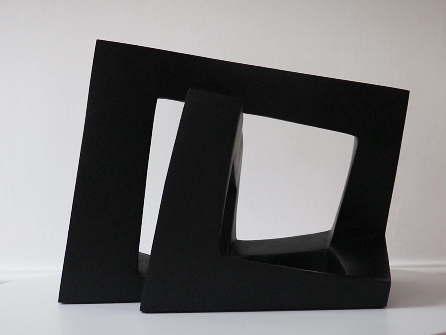 Arch by Delphine Brabant - Plaster sculpture, geometrical artwork, white For Sale 6