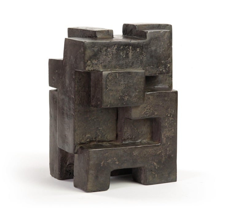 Delphine Brabant Block III, Abstract Bronze Sculpture at 1stDibs