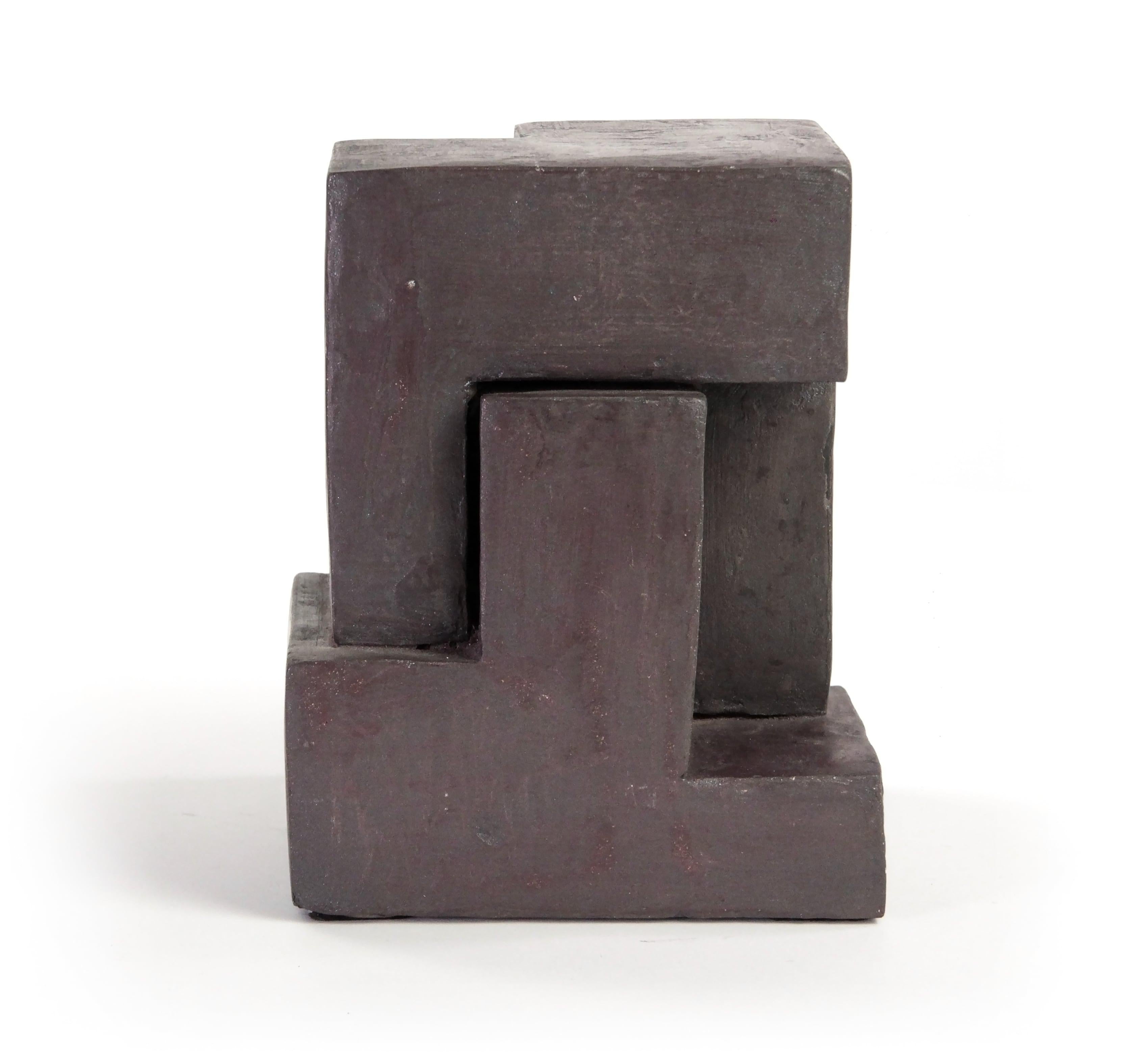 Block IX is a one-off terracotta sculpture by French contemporary artist Delphine Brabant from the 
