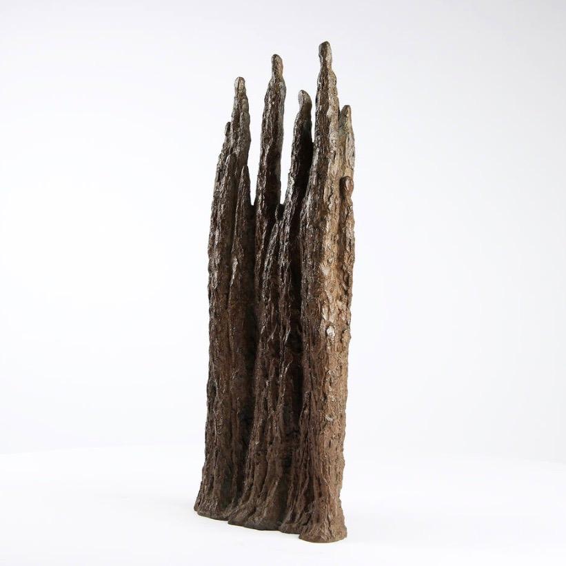 Cathedral by Delphine Brabant - Contemporary abstract bronze sculpture For Sale 4