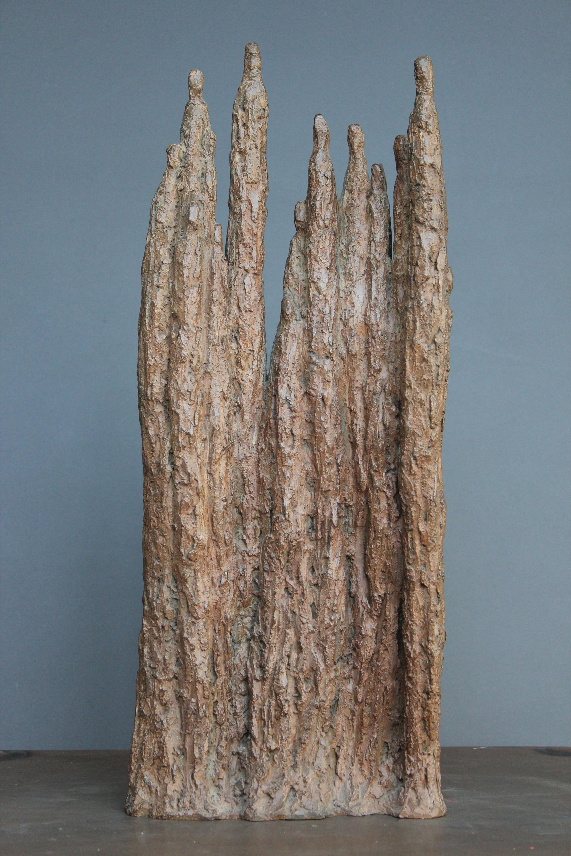 Cathedral by Delphine Brabant - Contemporary abstract bronze sculpture For Sale 4