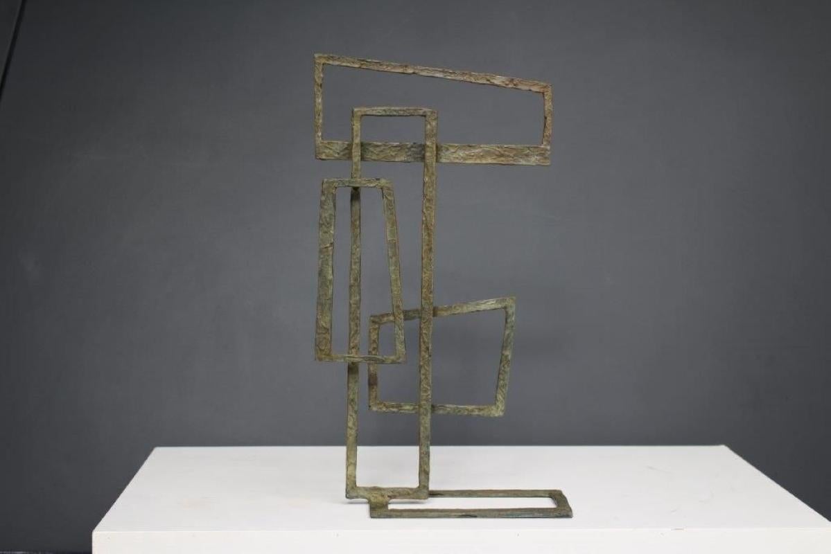 Composition IV is a bronze sculpture by contemporary artist Delphine Brabant, dimensions are 48 × 24 × 12 cm (18.9 × 9.4 × 4.7 in). 
The sculpture is signed and numbered, it is part of a limited edition of 8 editions and comes with a certificate of