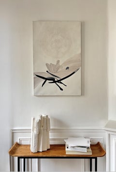 Ensemble III by Delphine Brabant - Geometric Sculpture, Plaster, White