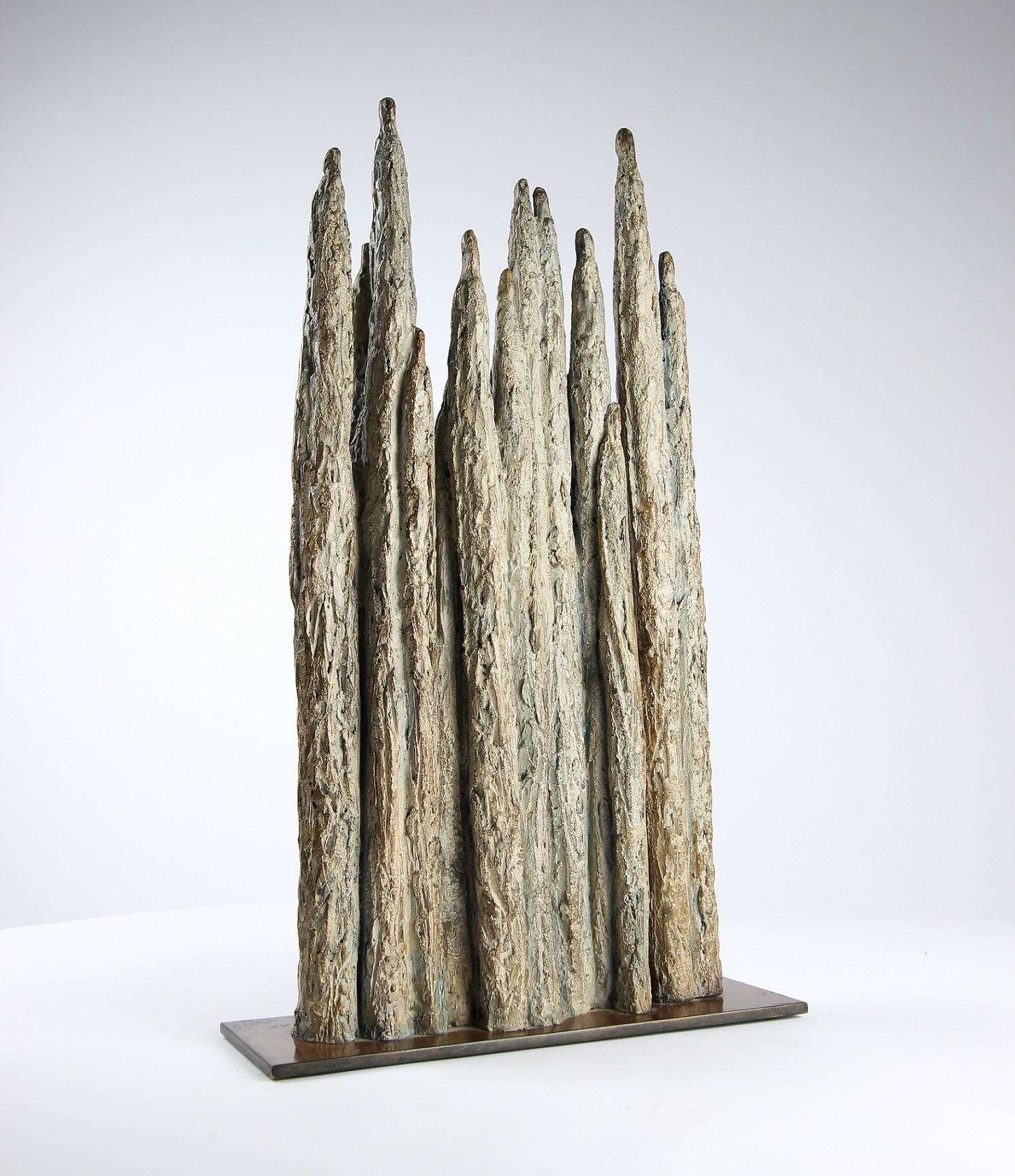 Invito di Delphine Brabant - Scultura in bronzo, gruppo di figure umane, marrone in vendita 2