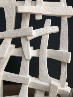 Landscape I, Plaster by D. Brabant, Contemporary Geometric Abstract Sculpture