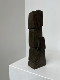 Union VI, Bronze by Delphine Brabant - Geometric Abstract Sculpture