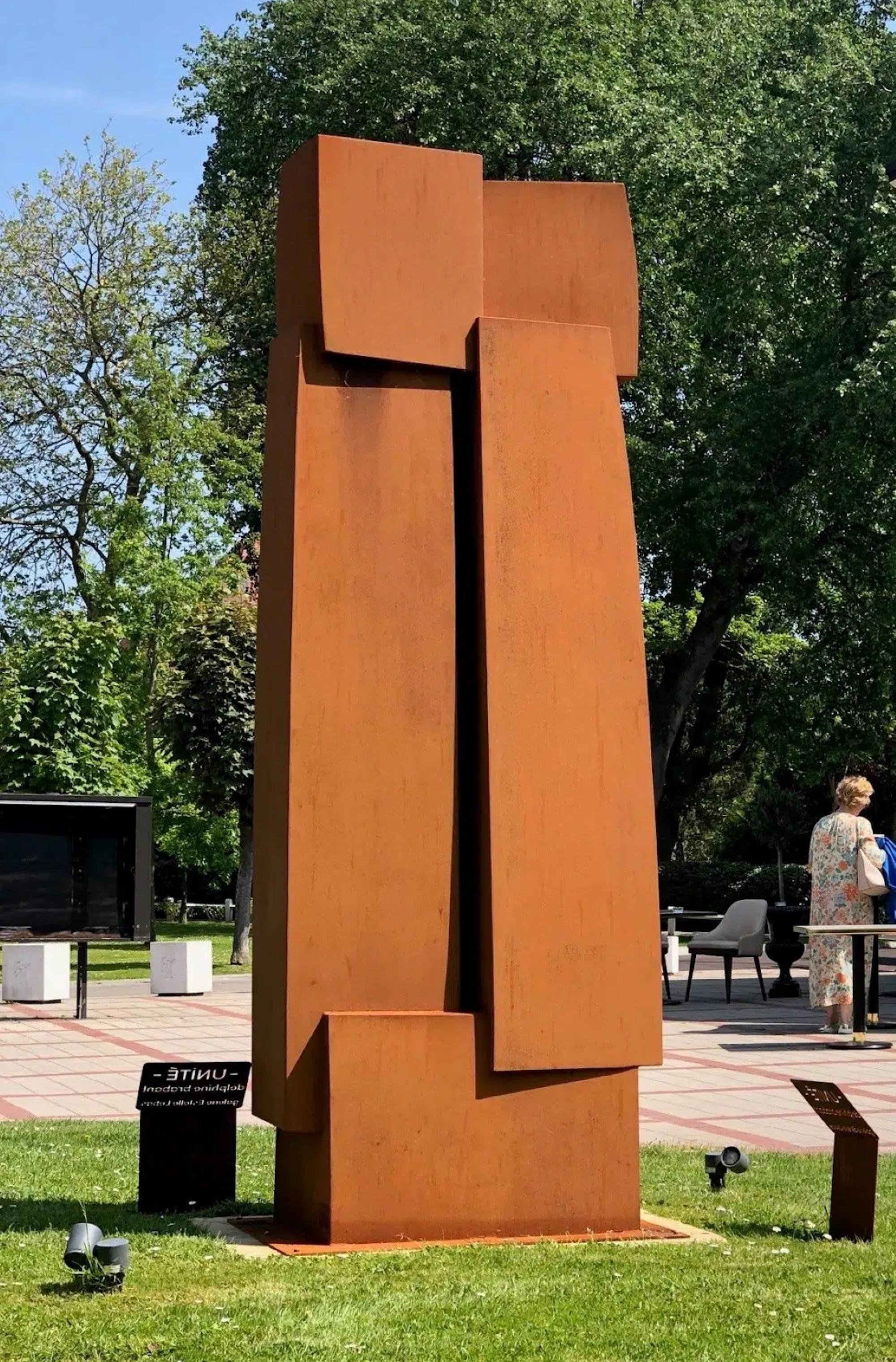 Unity I by Delphine Brabant - 9.84 Ft High Abstract Sculpture, Outdoor Art