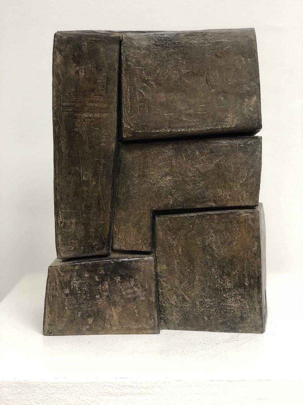 Unity II by Delphine Brabant - Abstract Bronze Sculpture, Geometric For Sale 1