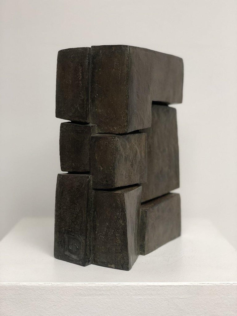 Unity II by Delphine Brabant - Abstract Bronze Sculpture, Geometric For Sale 3