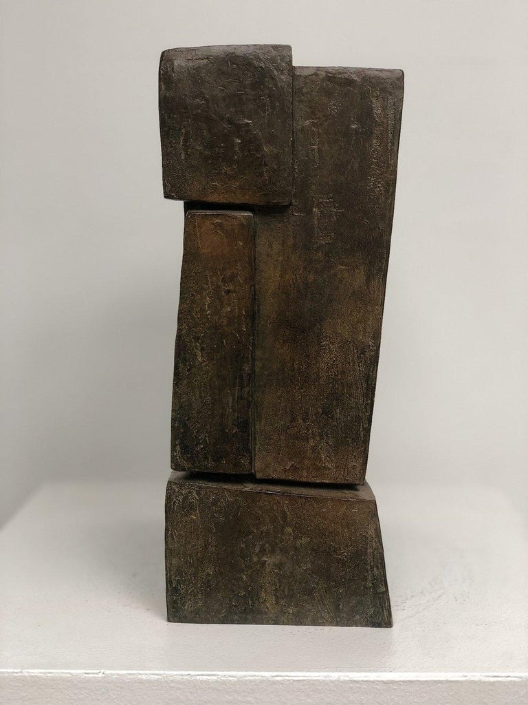 Unity II by Delphine Brabant - Abstract Bronze Sculpture, Geometric For Sale 4