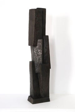 Unity III, Bronze by Delphine Brabant - Geometric Sculpture
