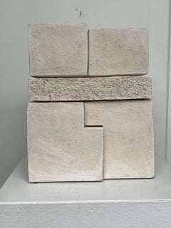 Unity, Terracotta by Delphine Brabant, Contemporary Geometric Abstract Sculpture