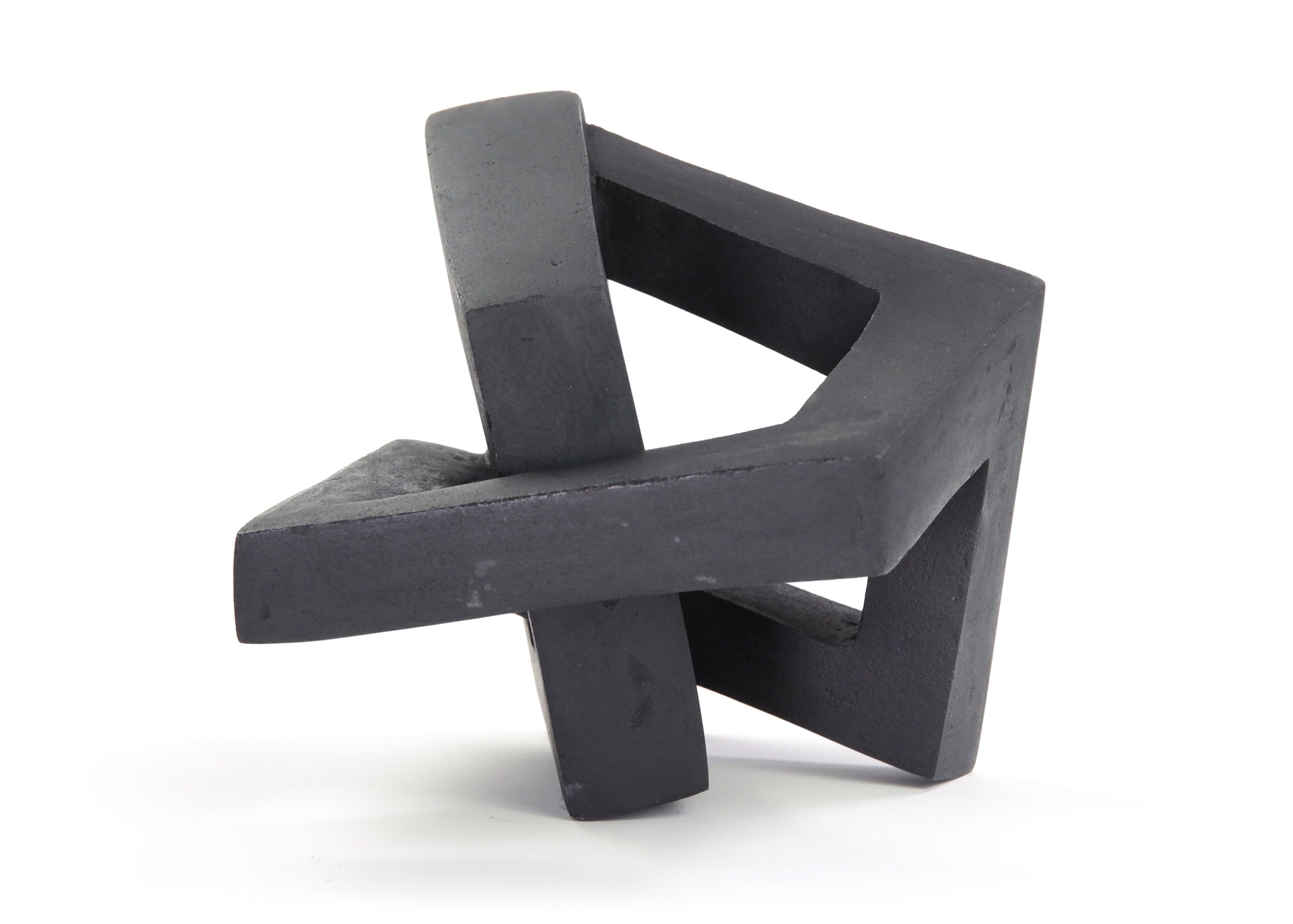 Variation III by French contemporary artist Delphine Brabant, from the Variation series. 
Concrete sculpture colored in the mass, 24 cm × 21 cm × 20 cm. Limited edition of 8 + 4 A.P.
In this series the artist produces a succession of variations