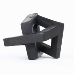 Variation III by Delphine Brabant - Abstract geometric resin sculpture