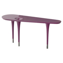 Delphine Console Table with Traffic Purple Lacquer Finish by Ultramobili