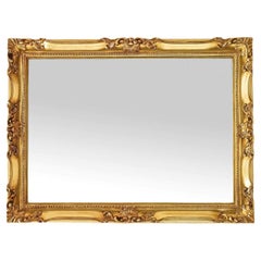 Delphine French Baroque-Style Antiqued Gold Leaf Wall Mirror by Mo.Wa