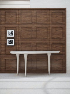 Delphine Light Greige Glossy finish console table