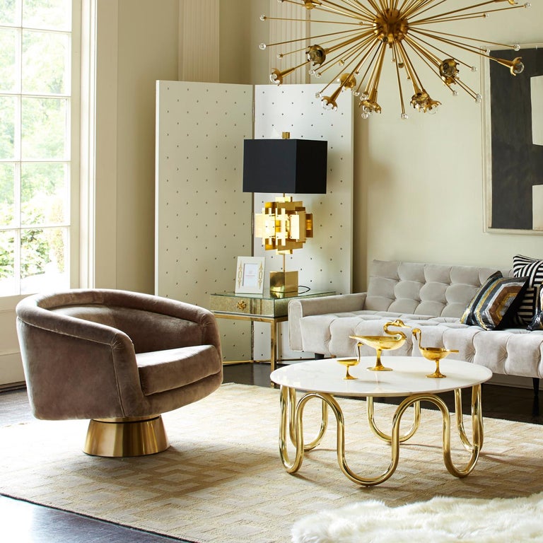 Delphine Mirrored Side Table For Sale At 1stdibs