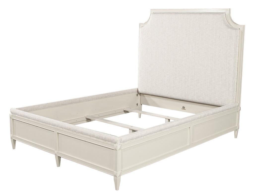taupe bed frame queen