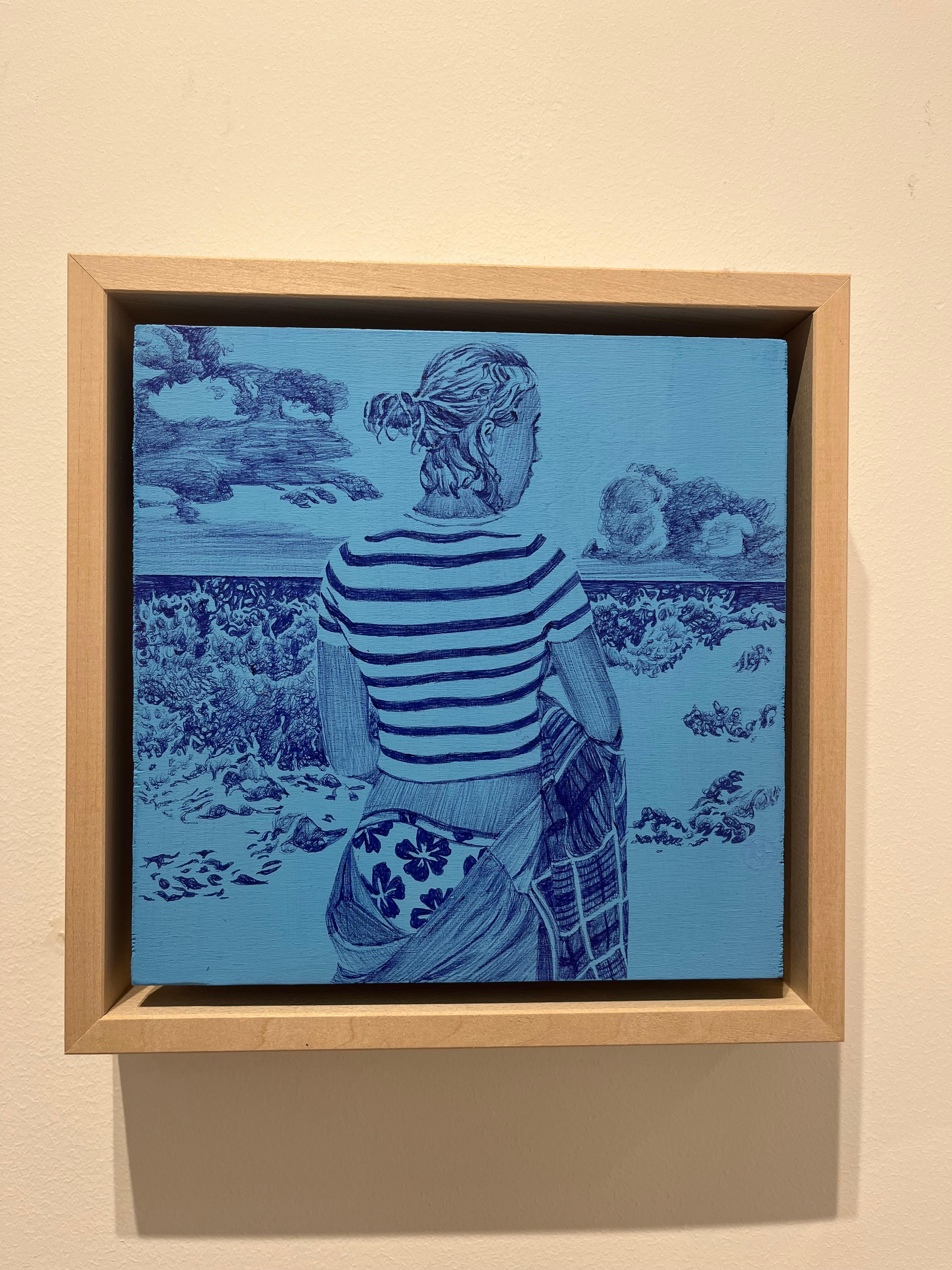 OCEANO BLU - XXV - Painting di Delphine Rocher