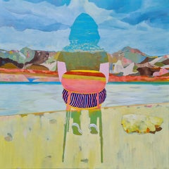 WITH THE BIRDS - oil painting