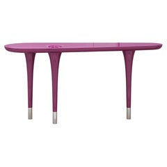 Delphine Traffic Purple Glossy finish Console-Table