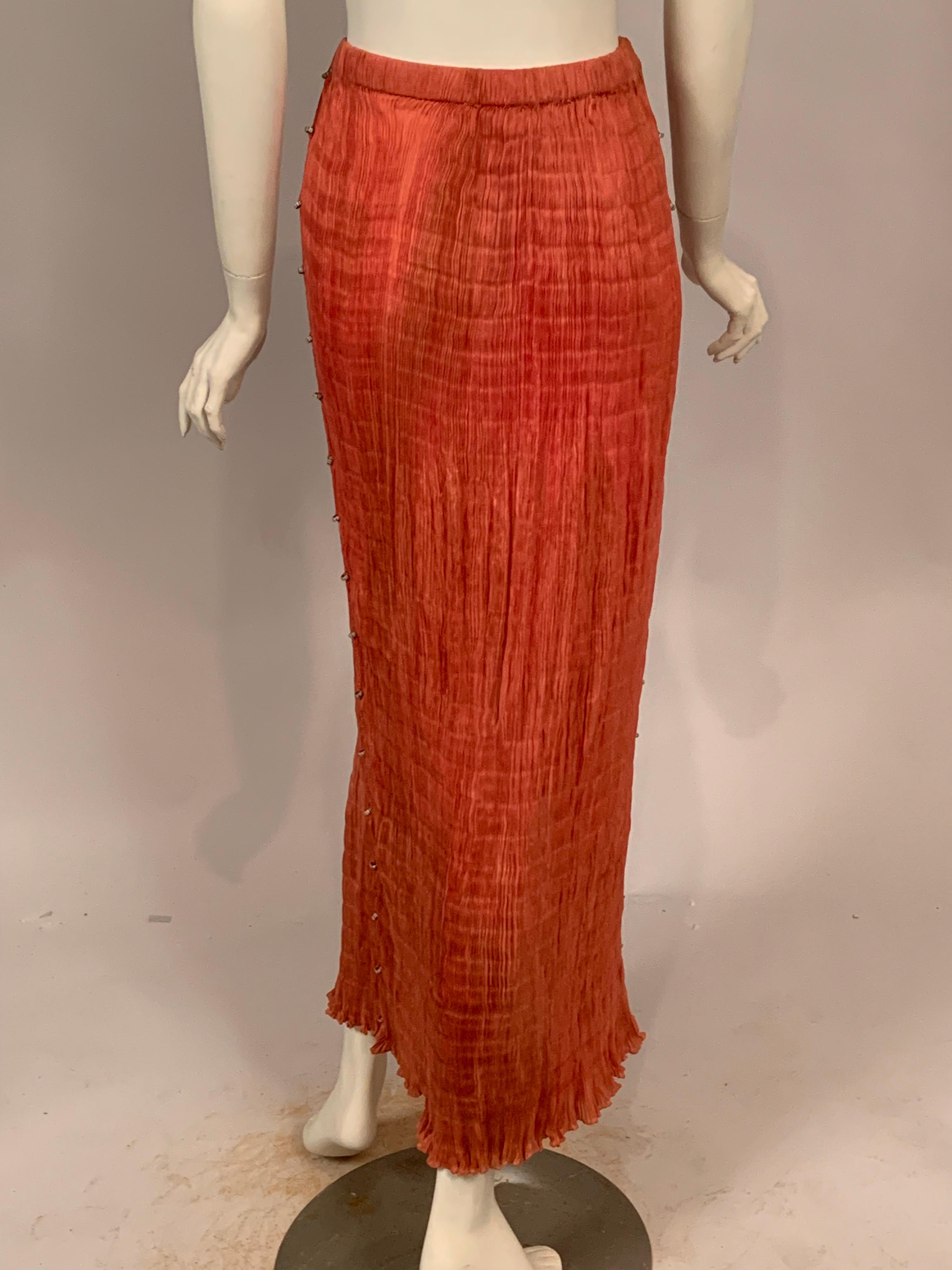 Delphos Venezia Fortuny Style Strapless Dress or Long Skirt 5