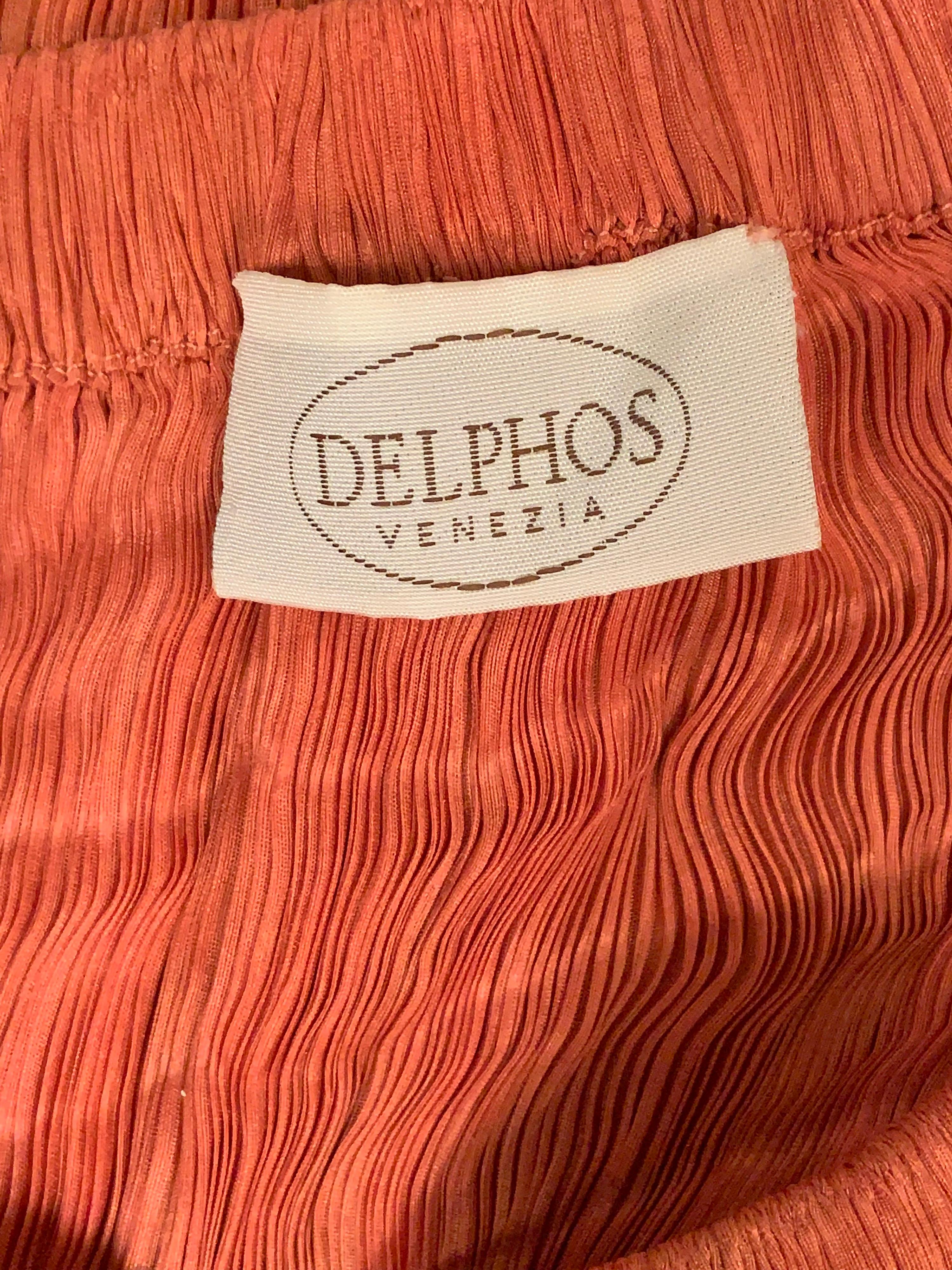 Delphos Venezia Fortuny Style Strapless Dress or Long Skirt 10