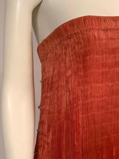 Delphos Venezia Fortuny Style Strapless Dress or Long Skirt