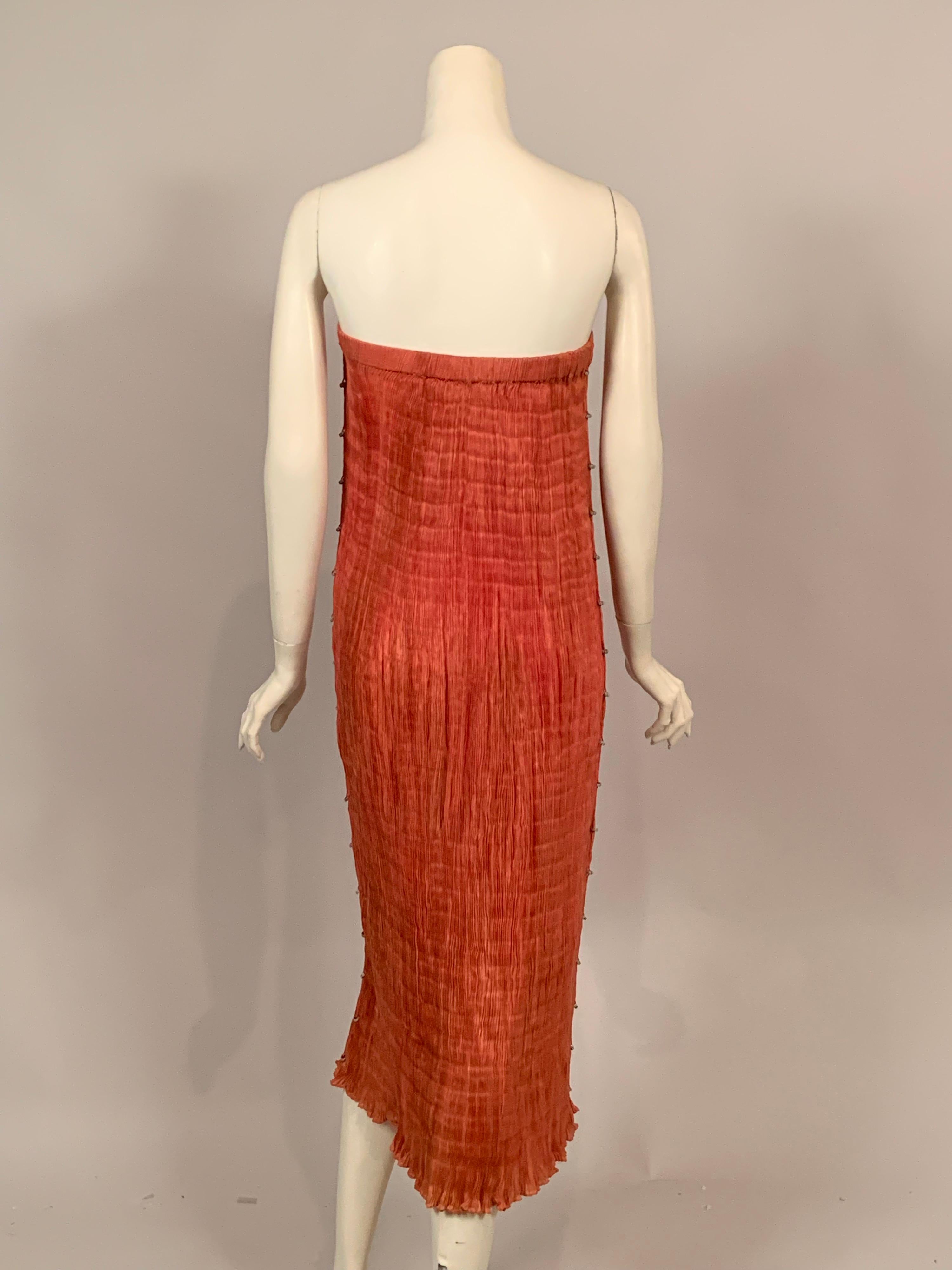 Delphos Venezia Fortuny Style Strapless Dress or Long Skirt 1