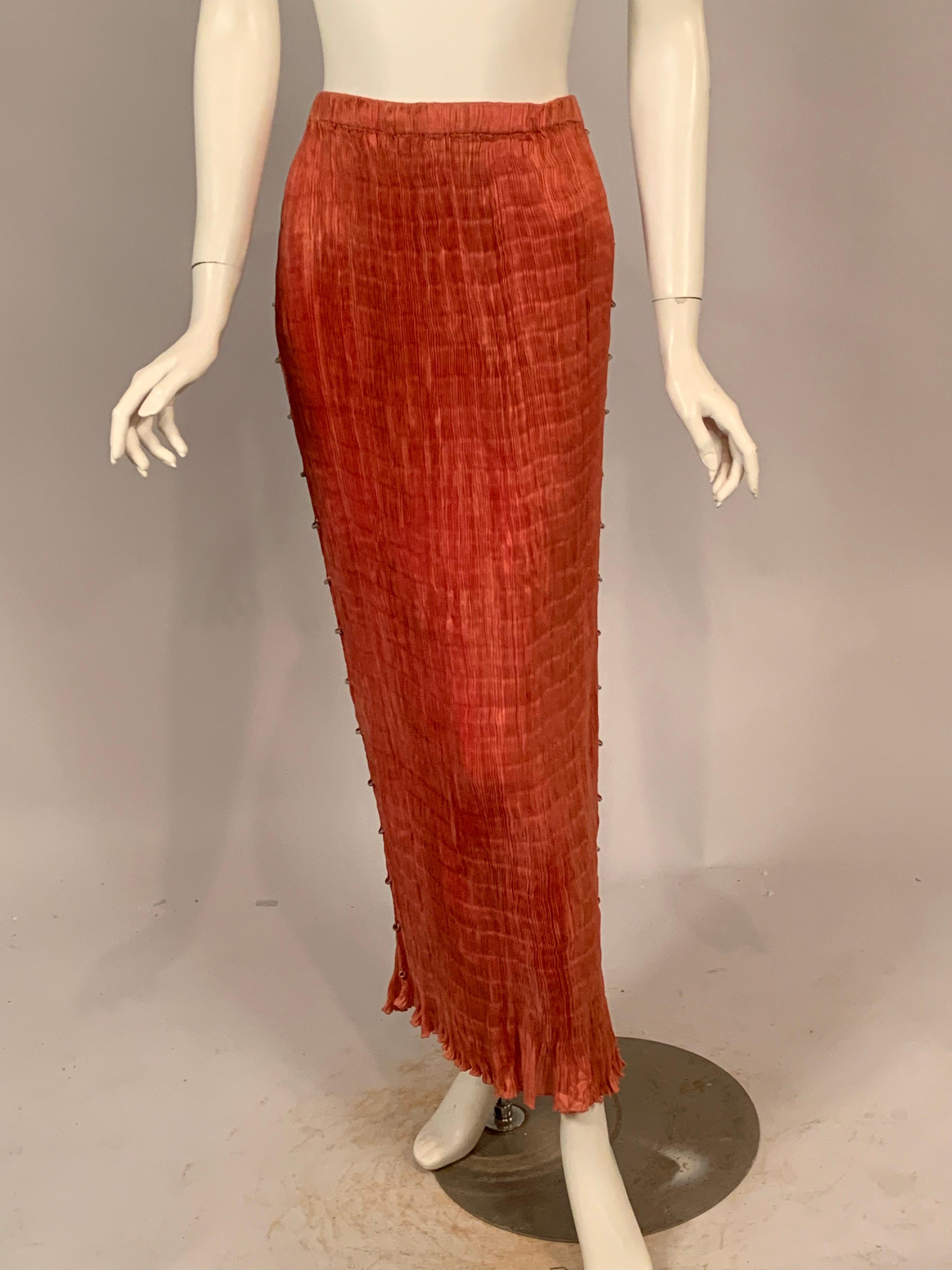 Delphos Venezia Fortuny Style Strapless Dress or Long Skirt 3