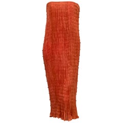 Delphos Venezia Fortuny Style Strapless Dress or Long Skirt