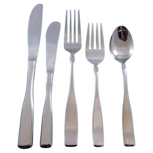 Delta Airline Stainless Steel Flatware Set for 4 Service 19 Pieces ...