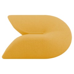 Delta Sessel - Moderner Zitronengelber gepolsterter Sessel