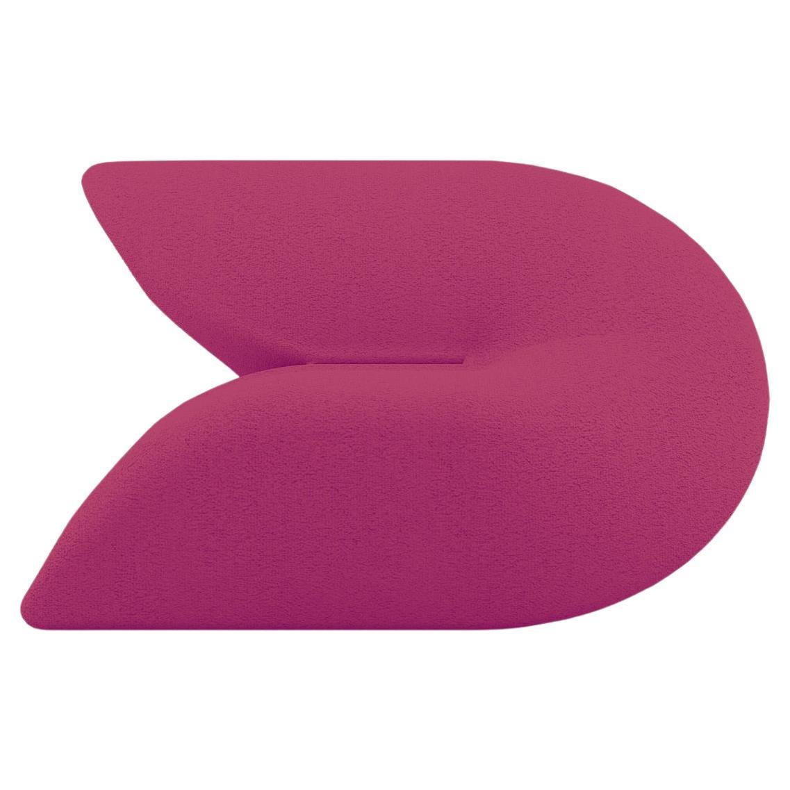 Delta Sessel - Moderner lila gepolsterter Sessel